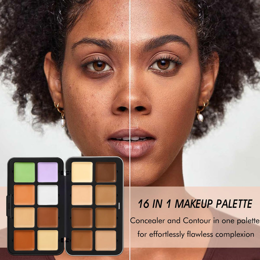 LSxia cream palette open packaging showcasing all-in-one makeup solution