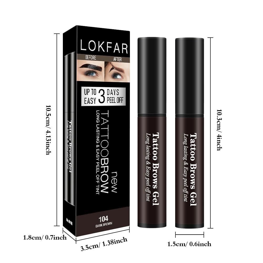 LSxia peel-off removal demonstrates easy brow cleanup after wear.