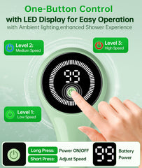 LUBEJR three-speed motor adapts to skin type and routine.