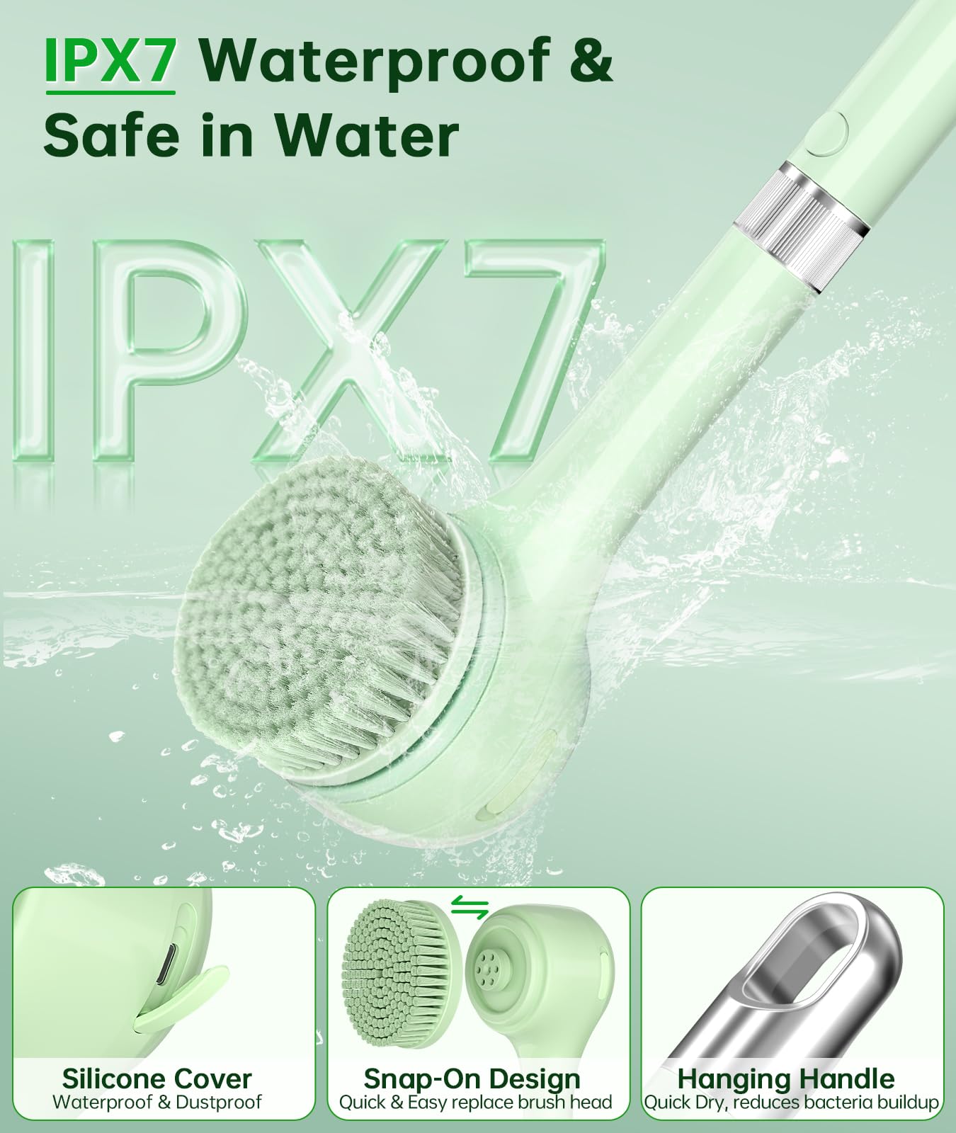 LUBEJR IPX7 waterproof battery is safe in wet environments.