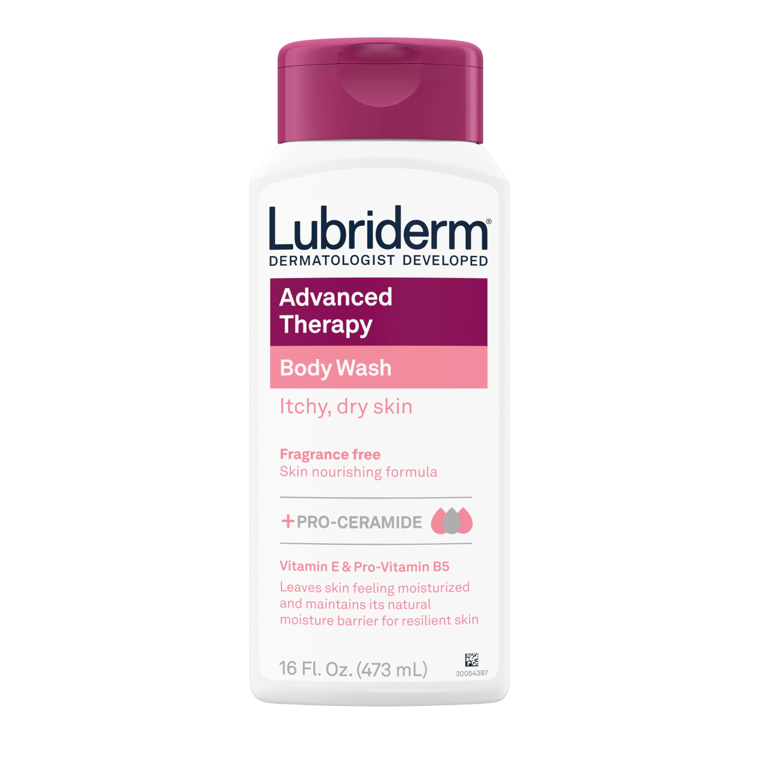Lubriderm Advanced Therapy gel de ducha sin fragancia para piel sensible