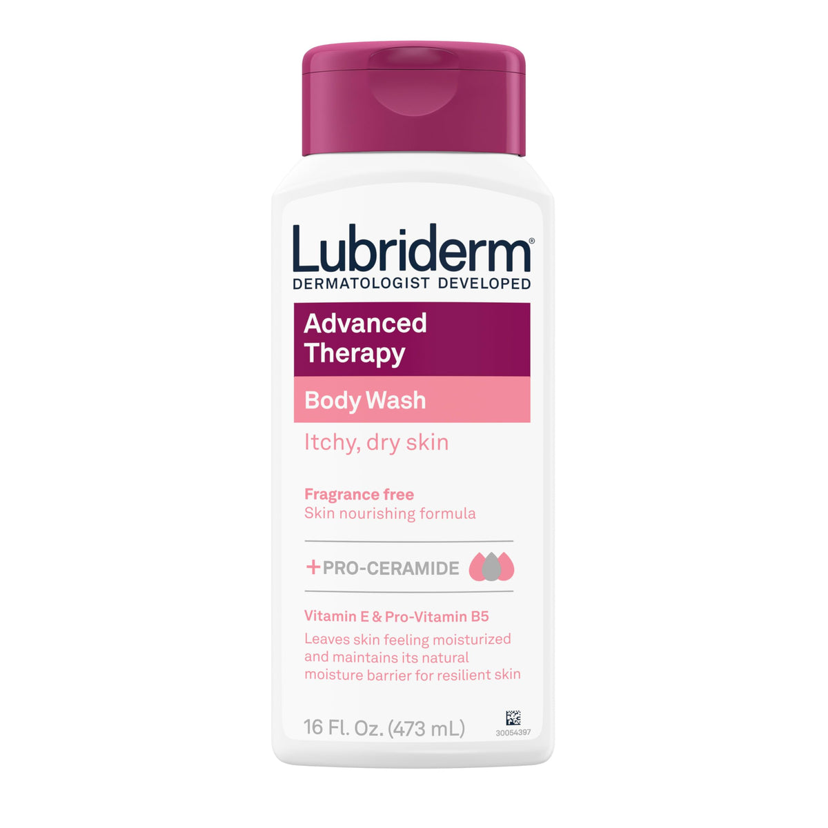 Lubriderm Advanced Therapy gel de ducha sin fragancia para piel sensible