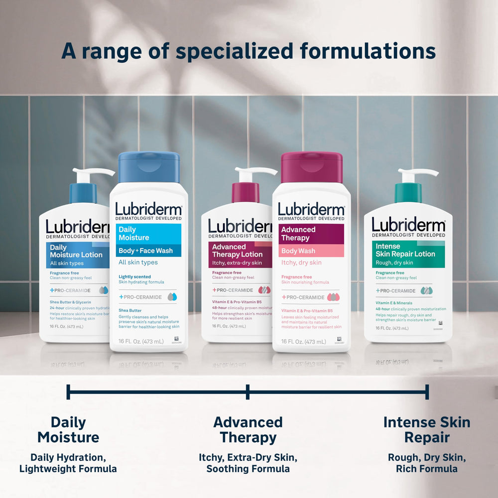 Lubriderm Advanced Therapy sin sulfatos, fórmula suave para uso diario