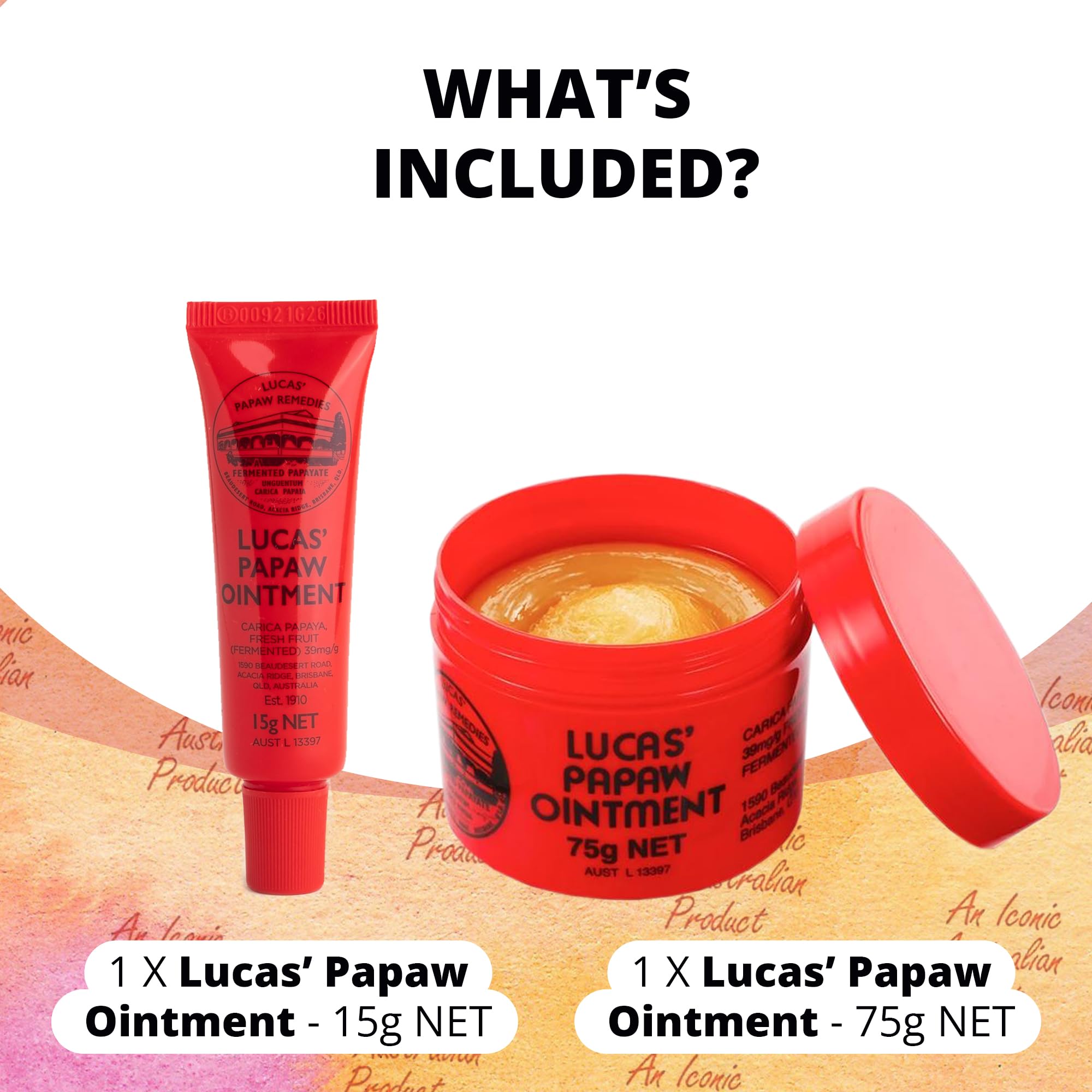 Lucas Papaw lip ointment 15g travel tin for on-the-go moisture