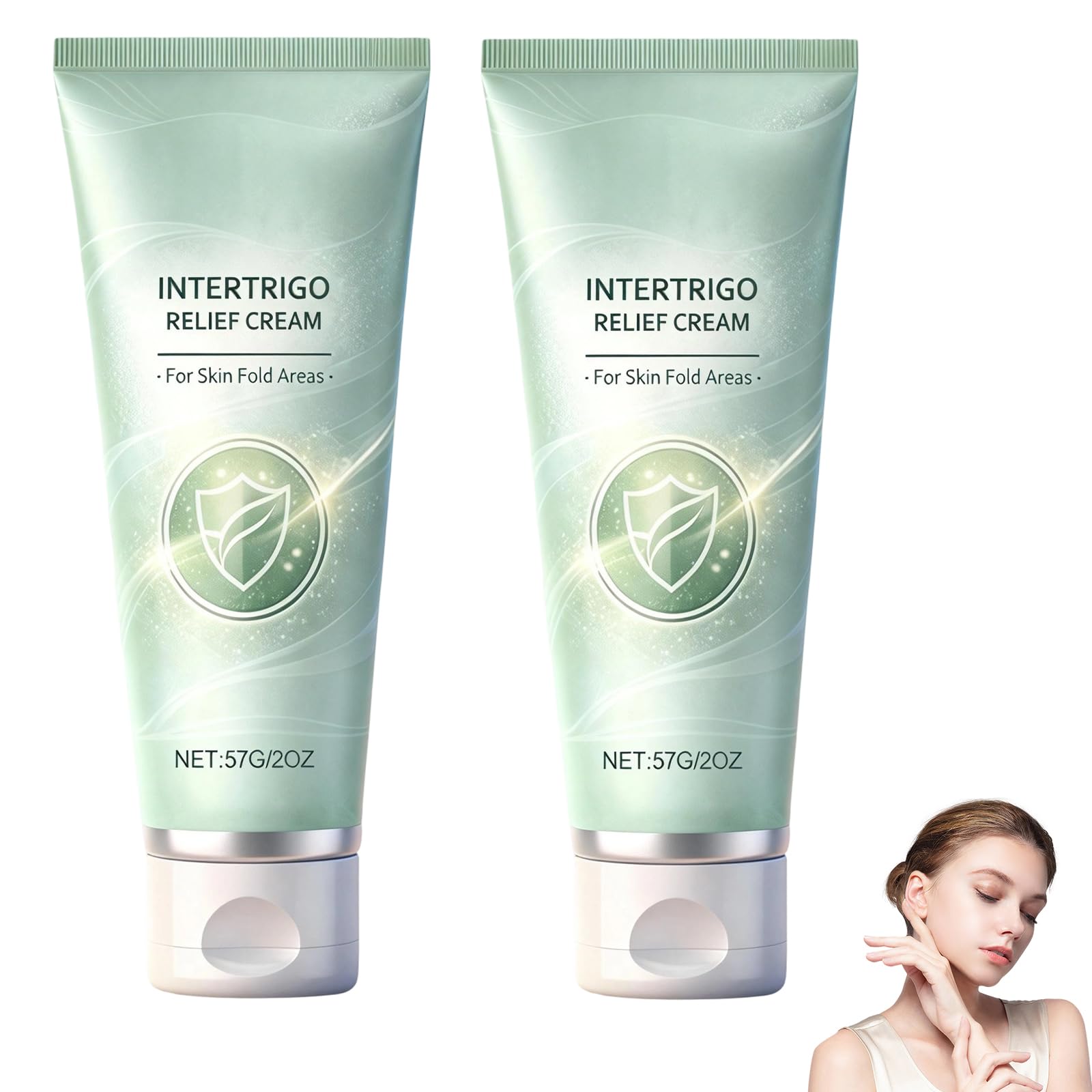 Lucift crema Intertrigo en pliegues bajo el pecho, protección suave y rápida absorción