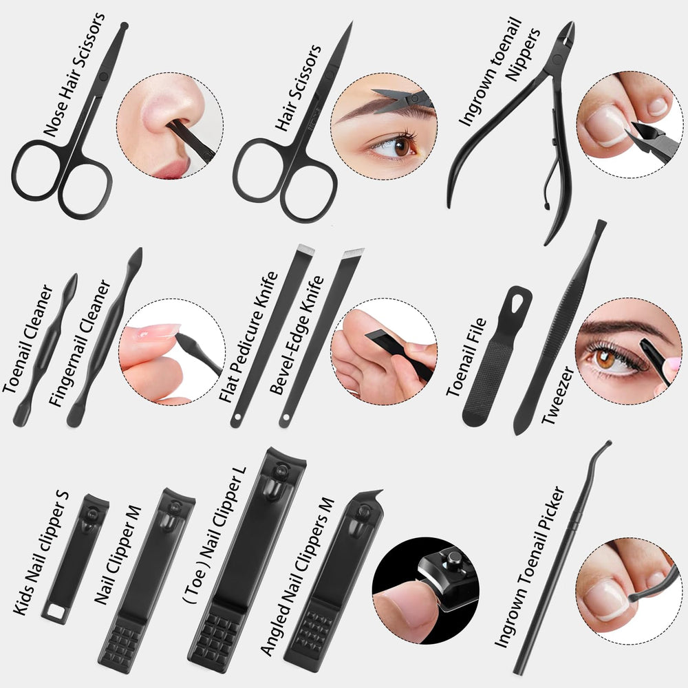 LUCK AROUND travel-friendly manicure kit, compact size fits in daily bag.