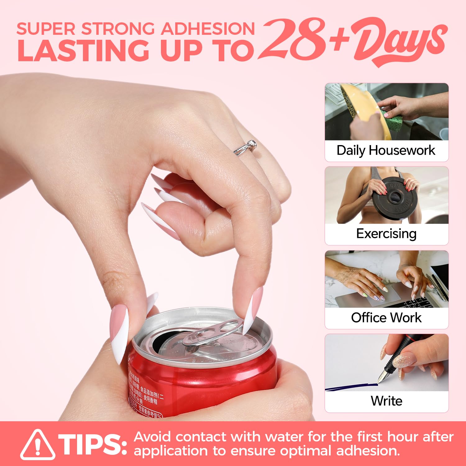 Luckyfairy 30-day durability supports long-lasting manicures.