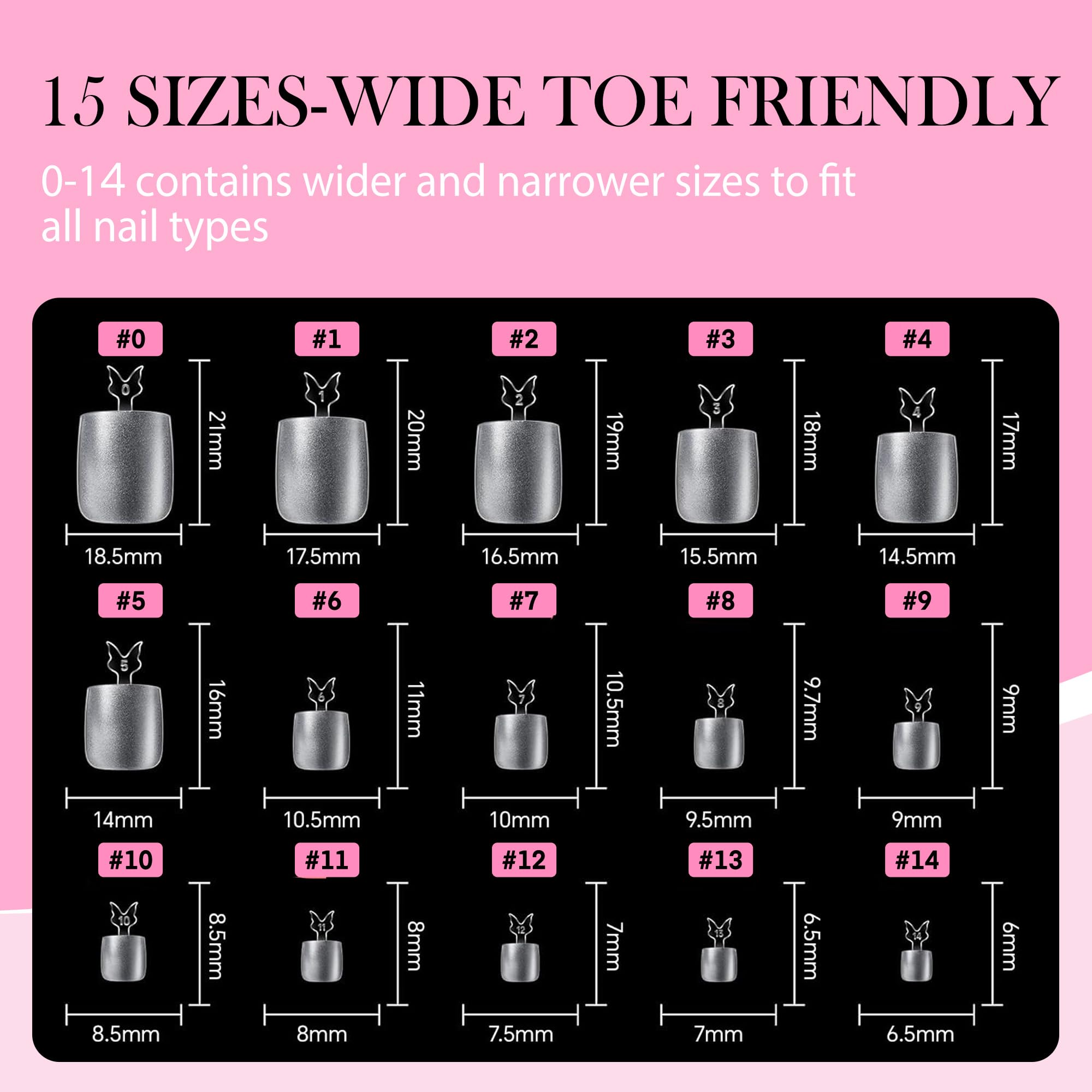 Luckyfairy easy application process enables fast at-home toe nail art.