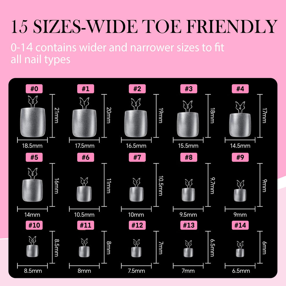 Luckyfairy easy application process enables fast at-home toe nail art.