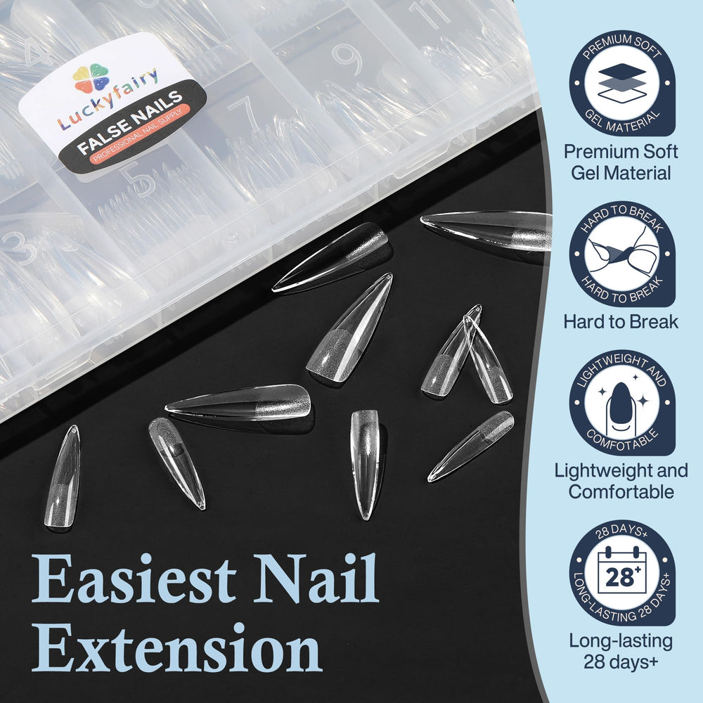 Luckyfairy easy removal with acetone for quick style changes