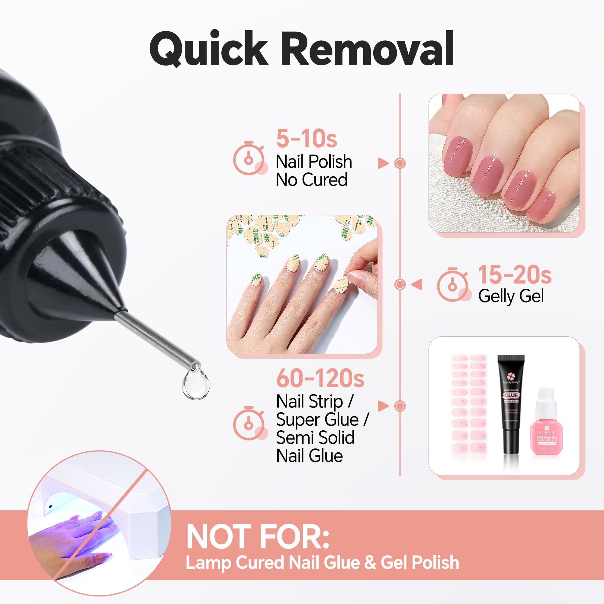 Luckyfairy Precision Tip design shown enables targeted, mess-free application.