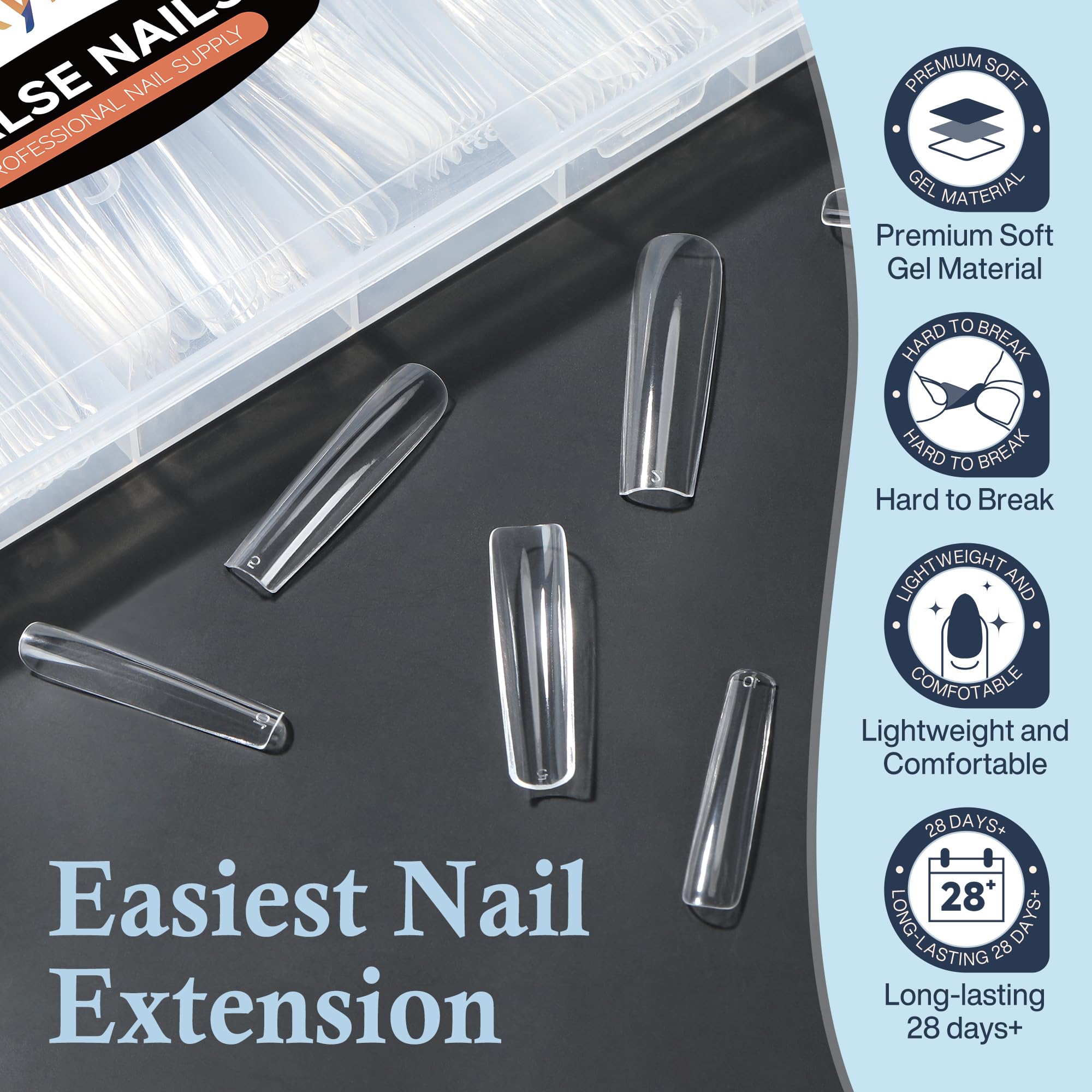 Luckyfairy thick front edge and flexible back edge resist breakage during shaping.