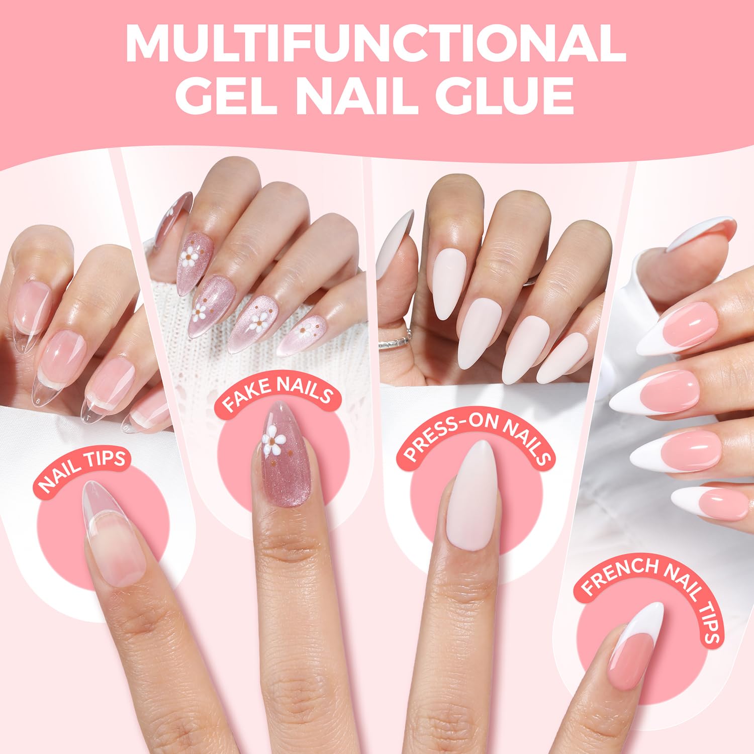 Luckyfairy travel size 5ml gel nail glue ideal for on the go repairs.