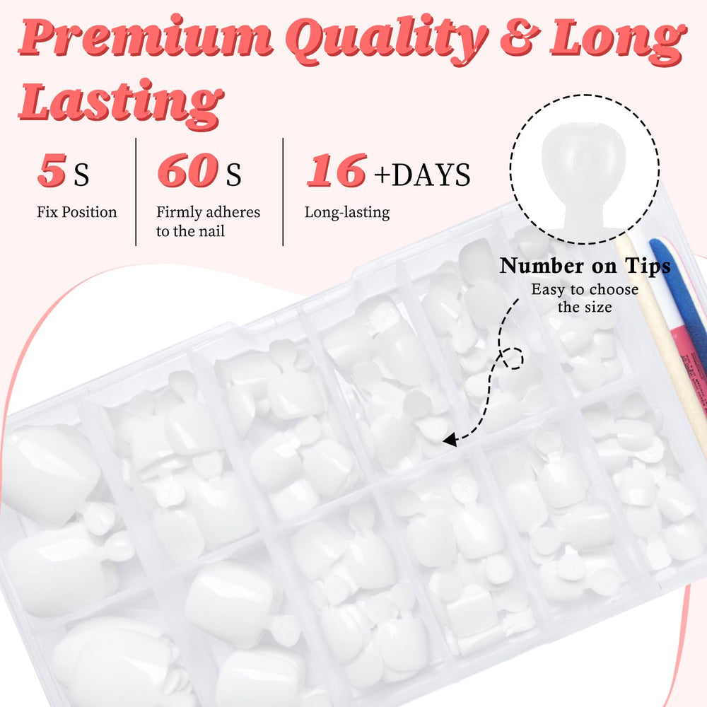 LuckForever nail file and stick for smooth, precise press-on application