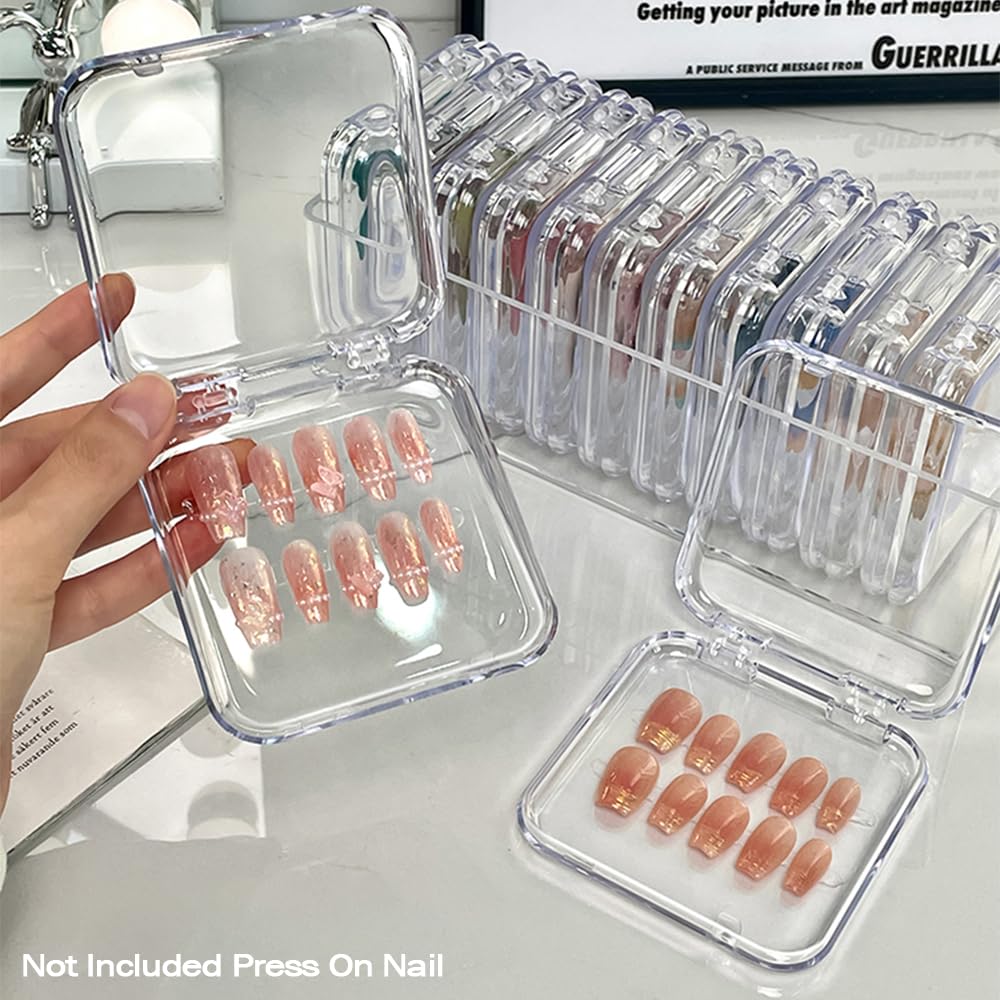 LUCKJUJU dust-protection storage keeps false nails neat and ready.