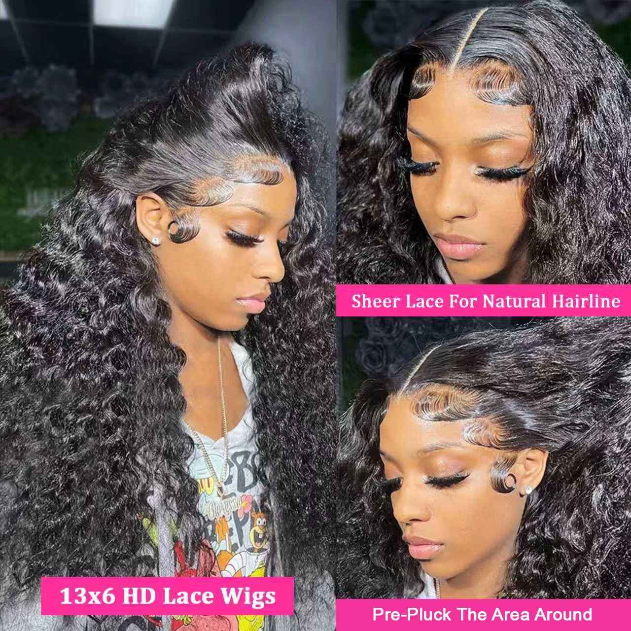 Lucksee 15A raw human hair deep wave offers long lasting soft texture