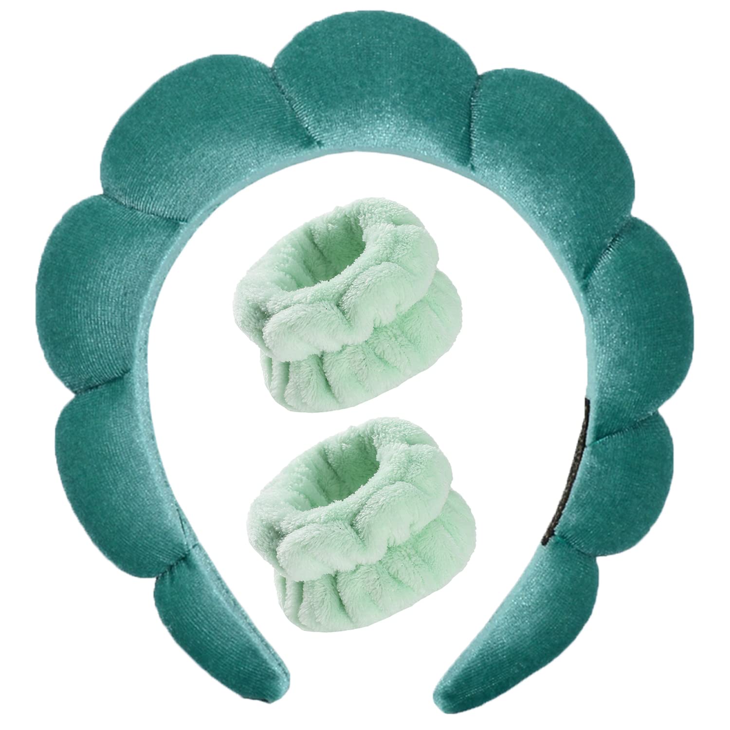 Luckybear spa headband for washing face keeps hair away during cleansing