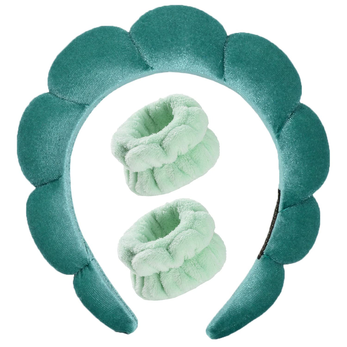 Luckybear spa headband for washing face keeps hair away during cleansing