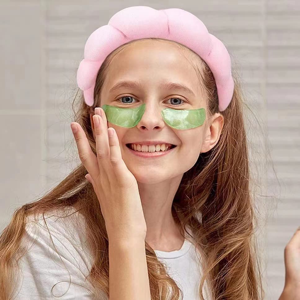 Luckybear spa headband features stretchable fit that stays secure
