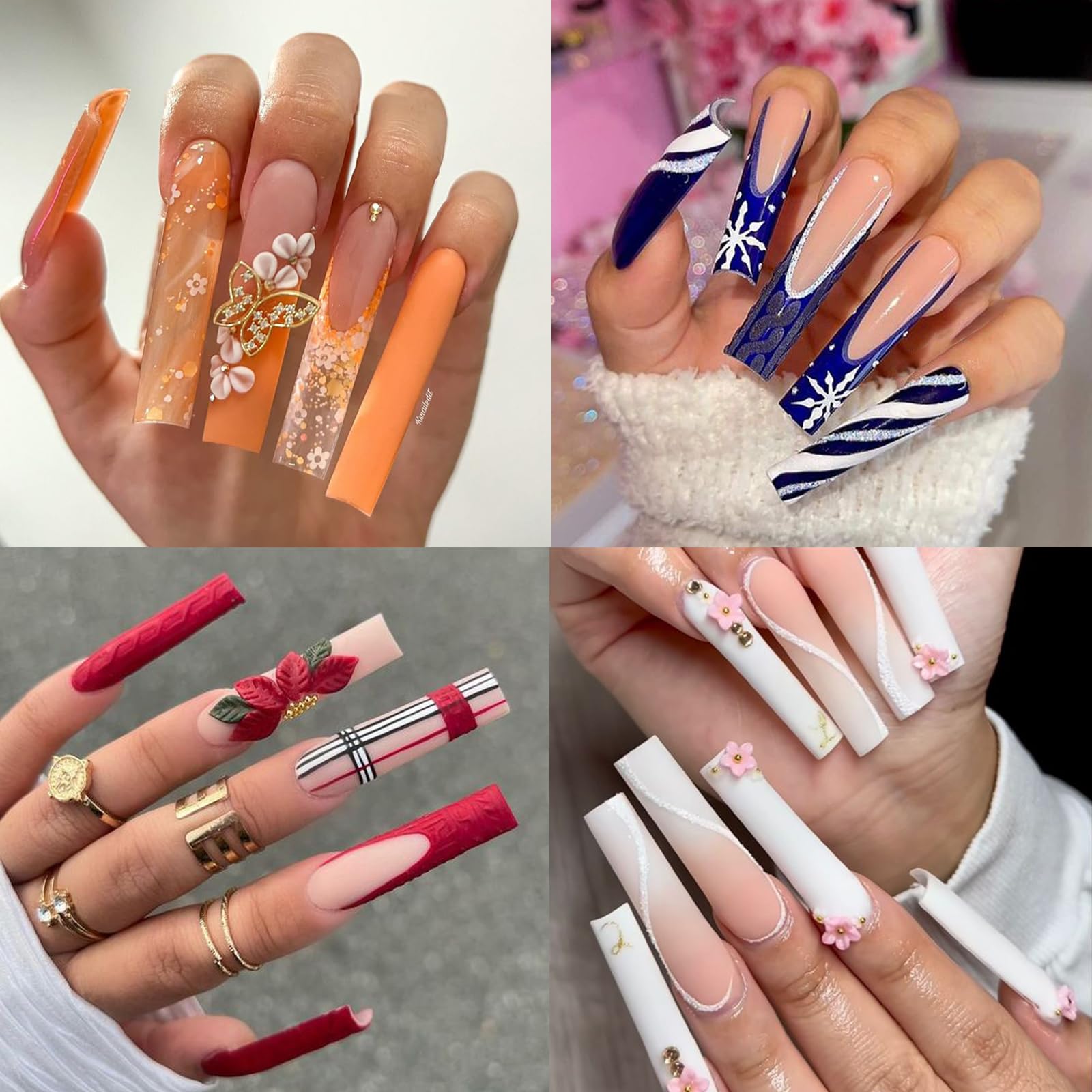 Luckyfairy 12 sizes marked on the nail tips for precise fit and customization.