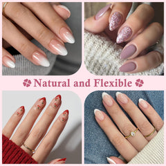 Luckyfairy uñas de gel suave con mango numerado para aplicación fácil.