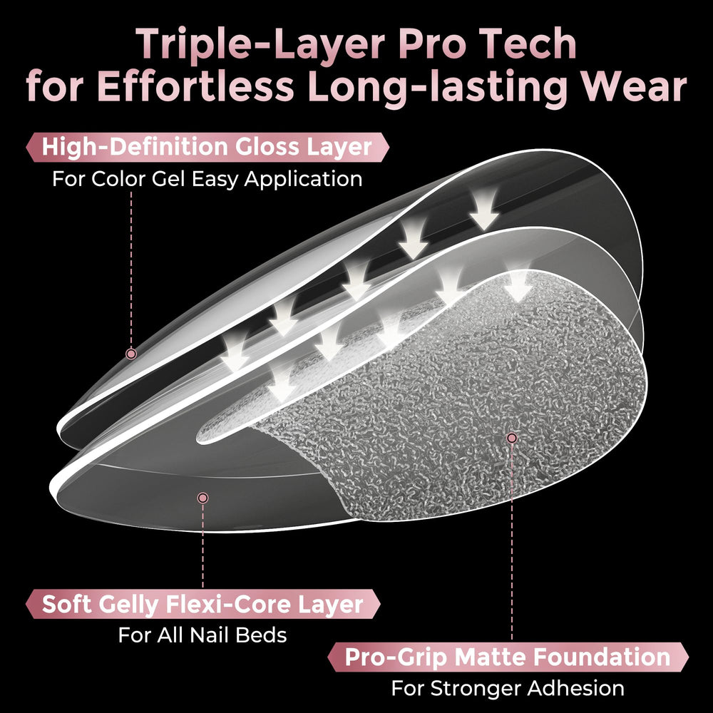 Luckyfairy back-end tips have a thin, shallow curve for natural wear comfort.