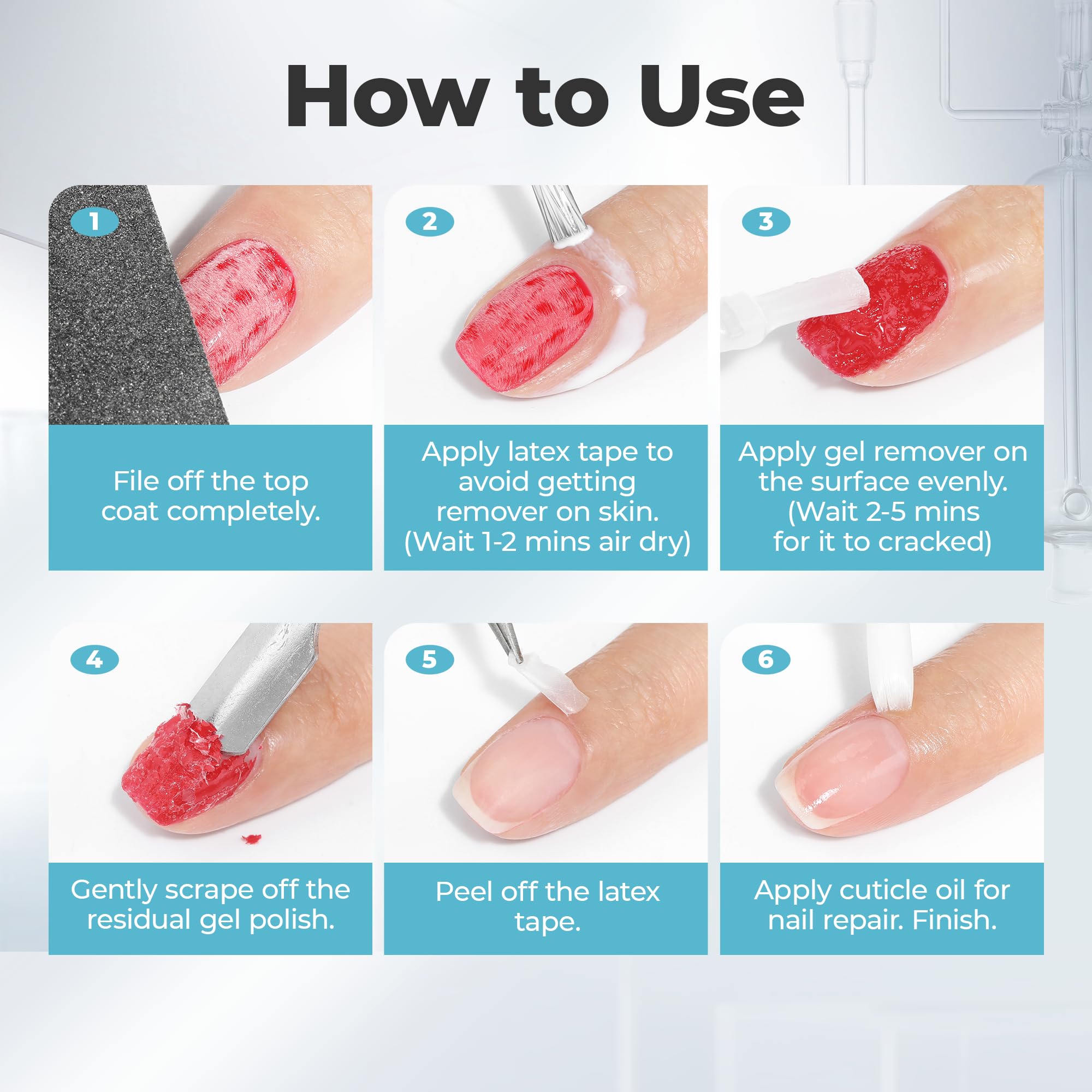 DIY nail lovers can use Luckyfairy set at home for gel polish removal