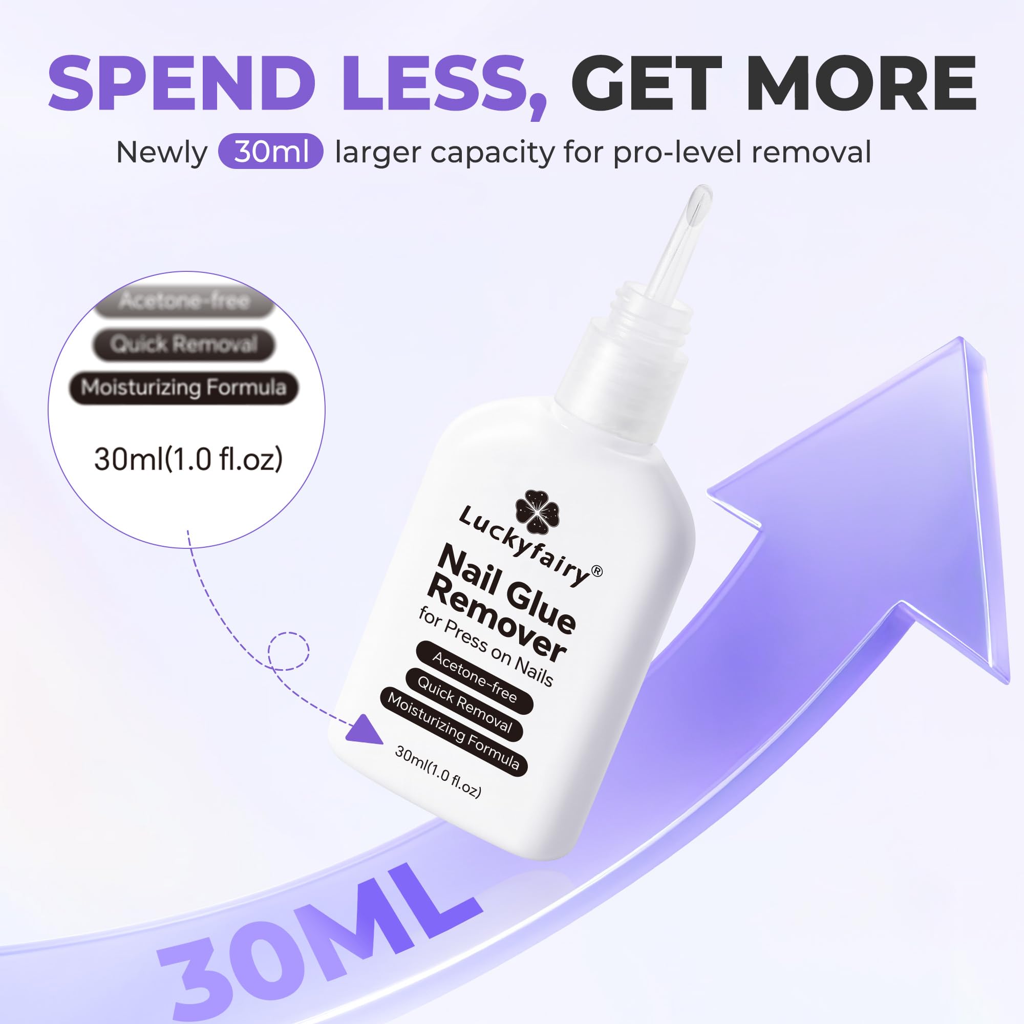 Luckyfairy easy at-home removal with salon-like results.