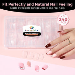 Luckyfairy flat no-C-curve design enables bubble-free application.