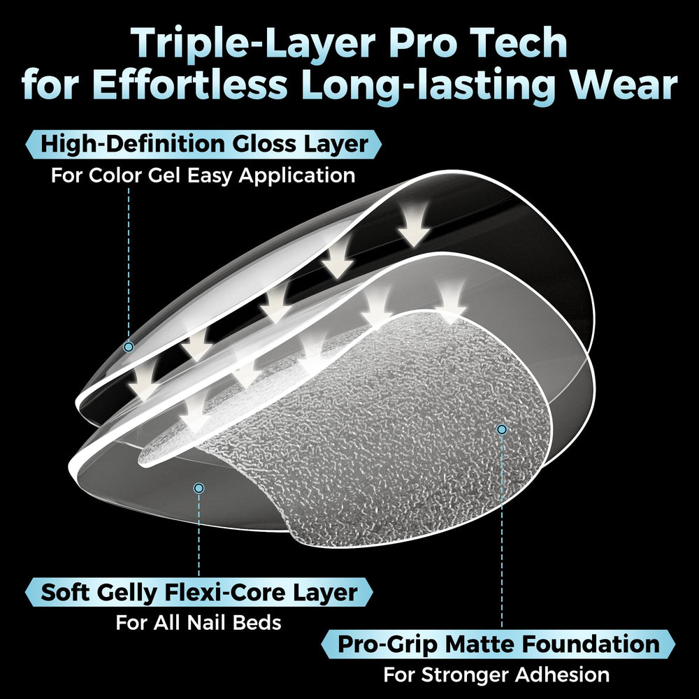Luckyfairy foldable soft gel tips are easy to trim and shape.
