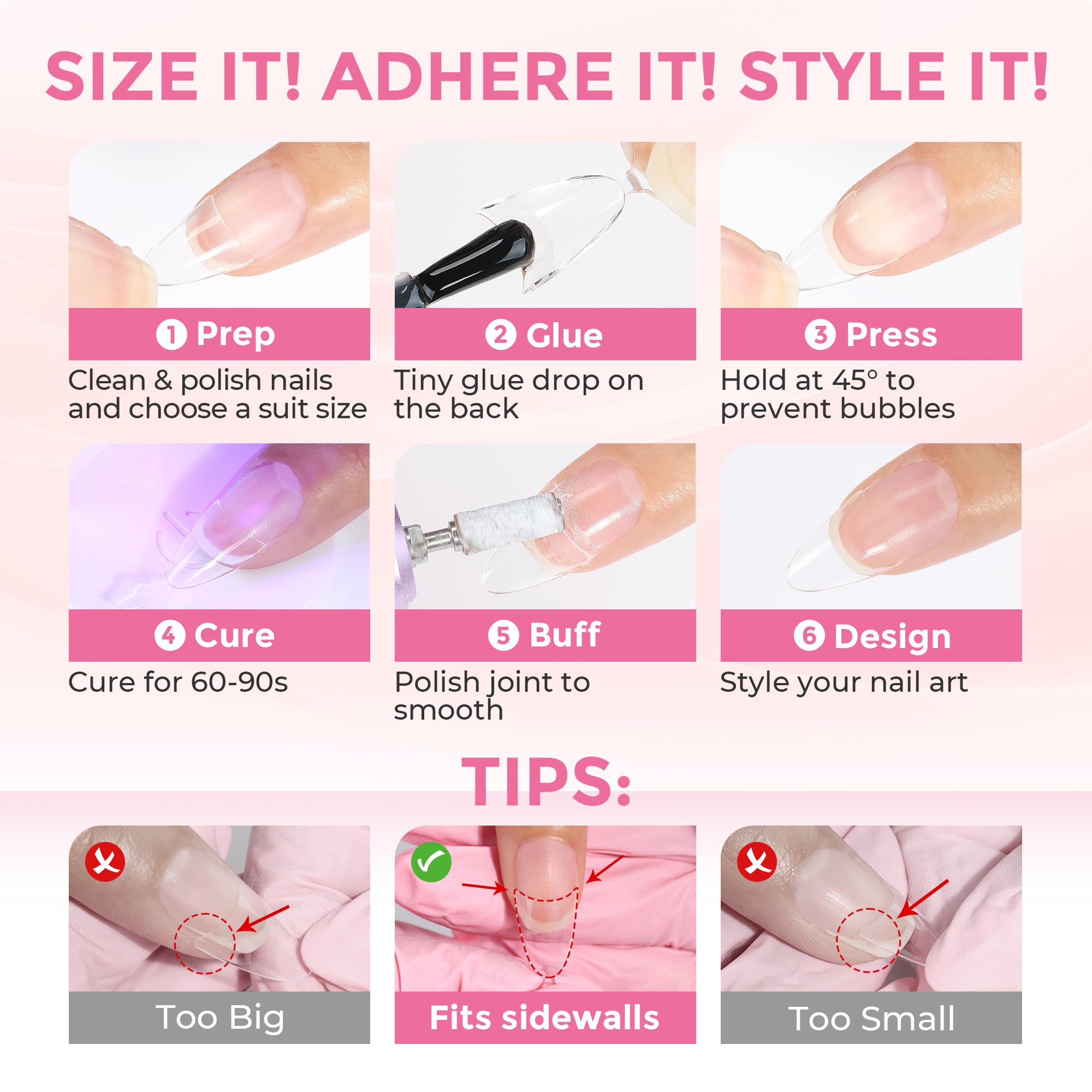 Luckyfairy Home or professional use—ideal for fast nail upgrades.