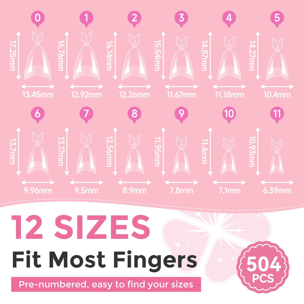 Luckyfairy Long-lasting wear up to 4+ weeks with gel glue.
