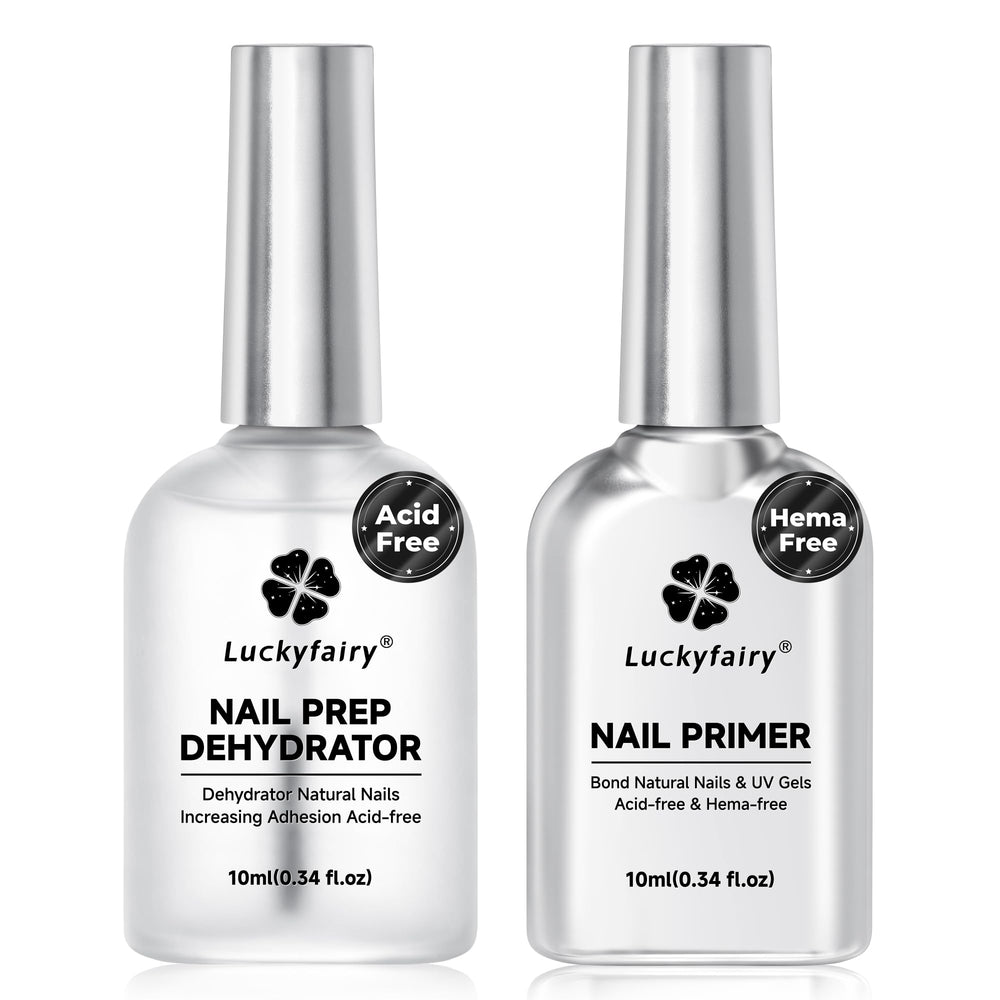 Luckyfairy Nail Dehydrator bottle ready to remove oils for better adhesion.
