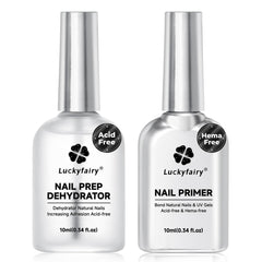 Luckyfairy Nail Dehydrator bottle ready to remove oils for better adhesion.