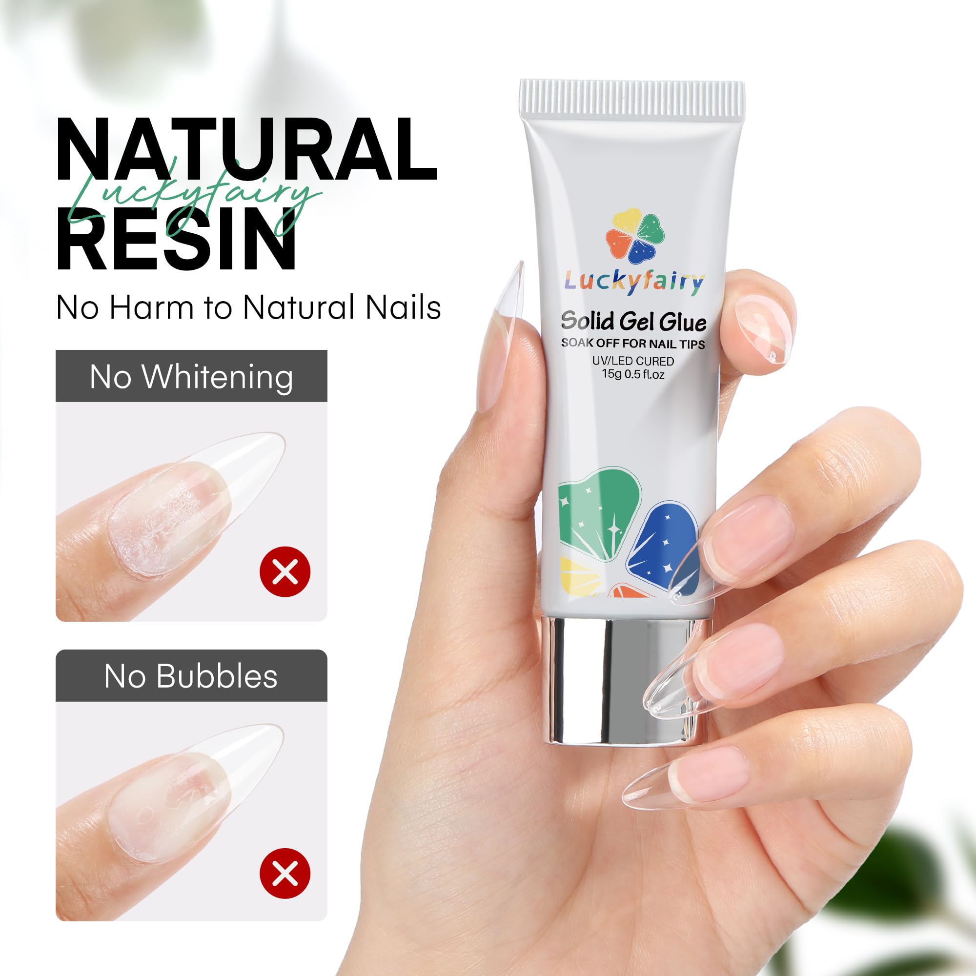 Luckyfairy Gel is low odor and non-toxic for nails