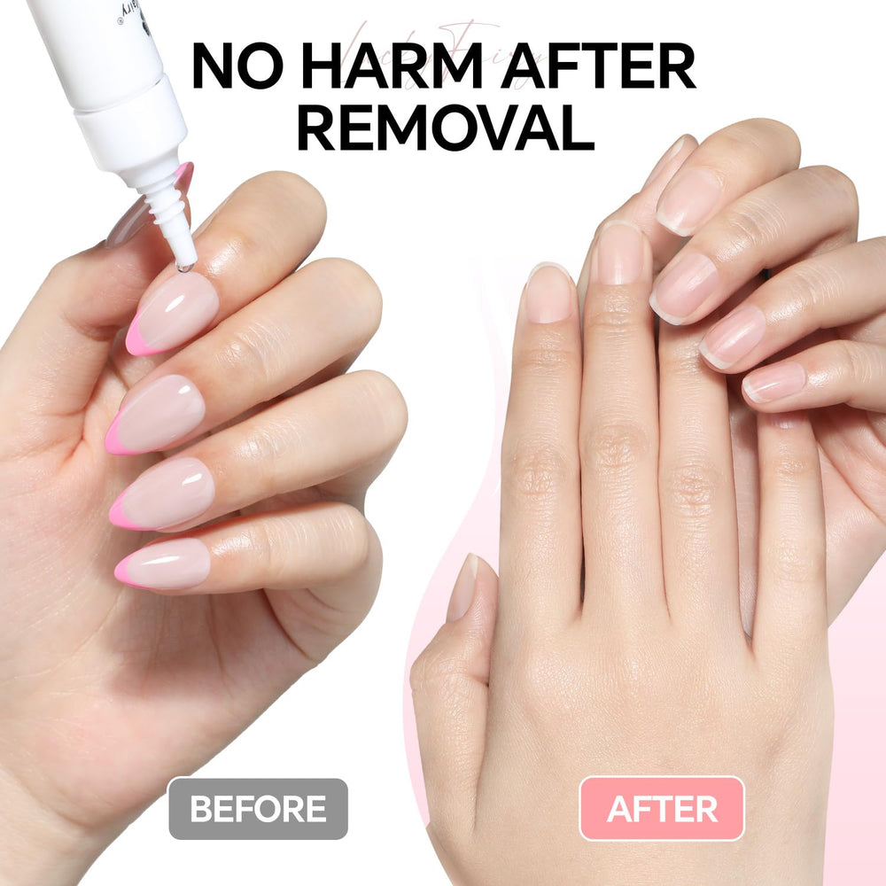 Luckyfairy remover shown on fingers for gentle removal