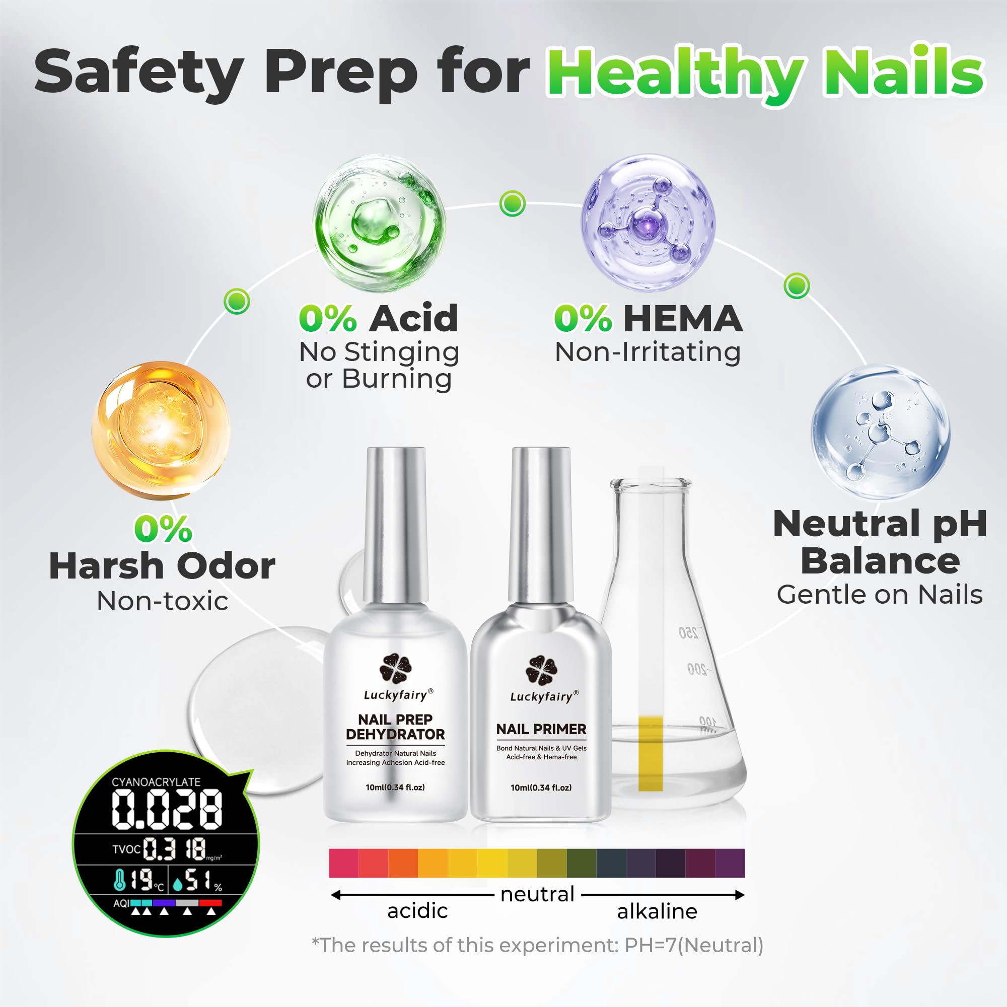 Luckyfairy press-on nails application scene for quick at-home use.