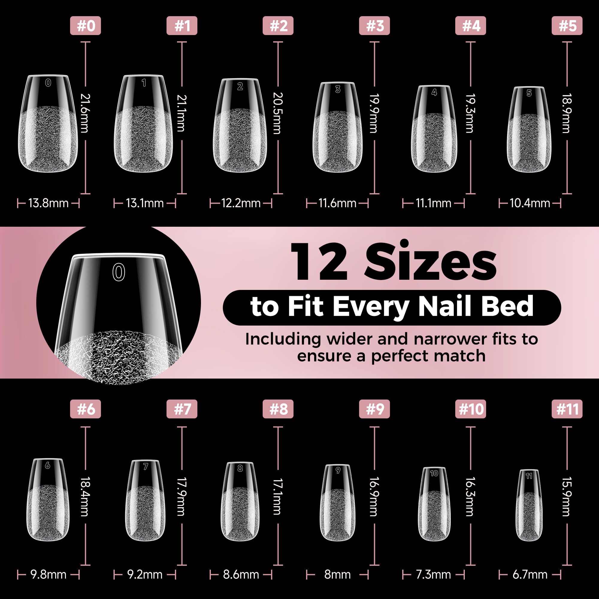 Luckyfairy Professional-grade nail tips for salons and home use