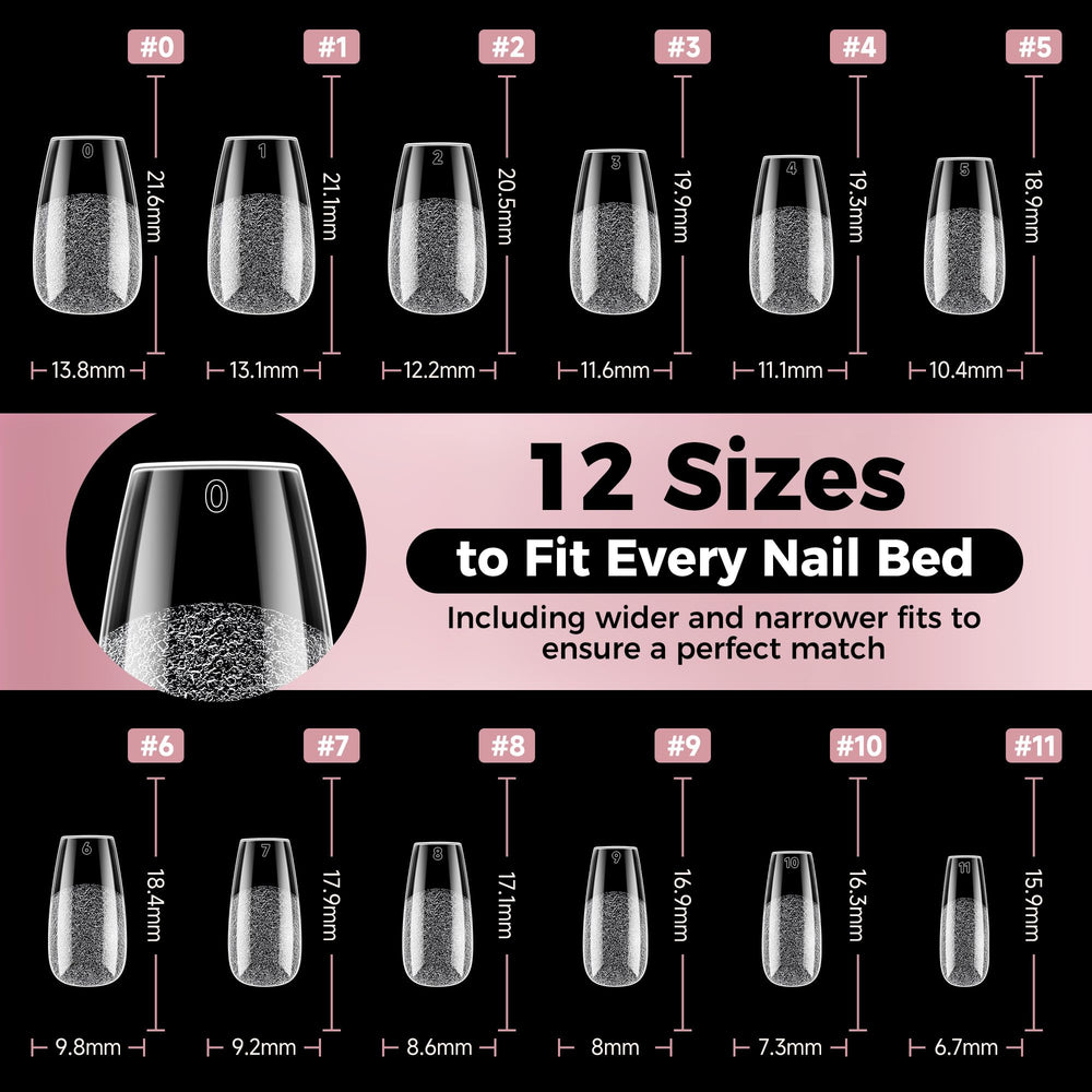 Luckyfairy Professional-grade nail tips for salons and home use