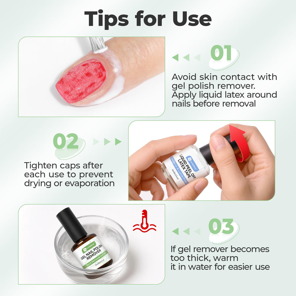 Compact Luckyfairy removal kit ideal for on-the-go nails