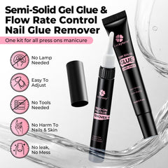 Luckyfairy removedor uñas 10ml, remoción suave sin acetona para uñas saludables.