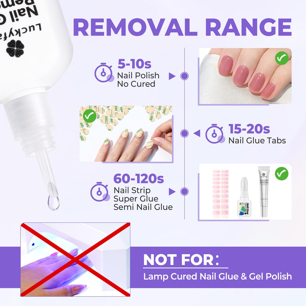 Luckyfairy gentle formula safe for skin and nails.