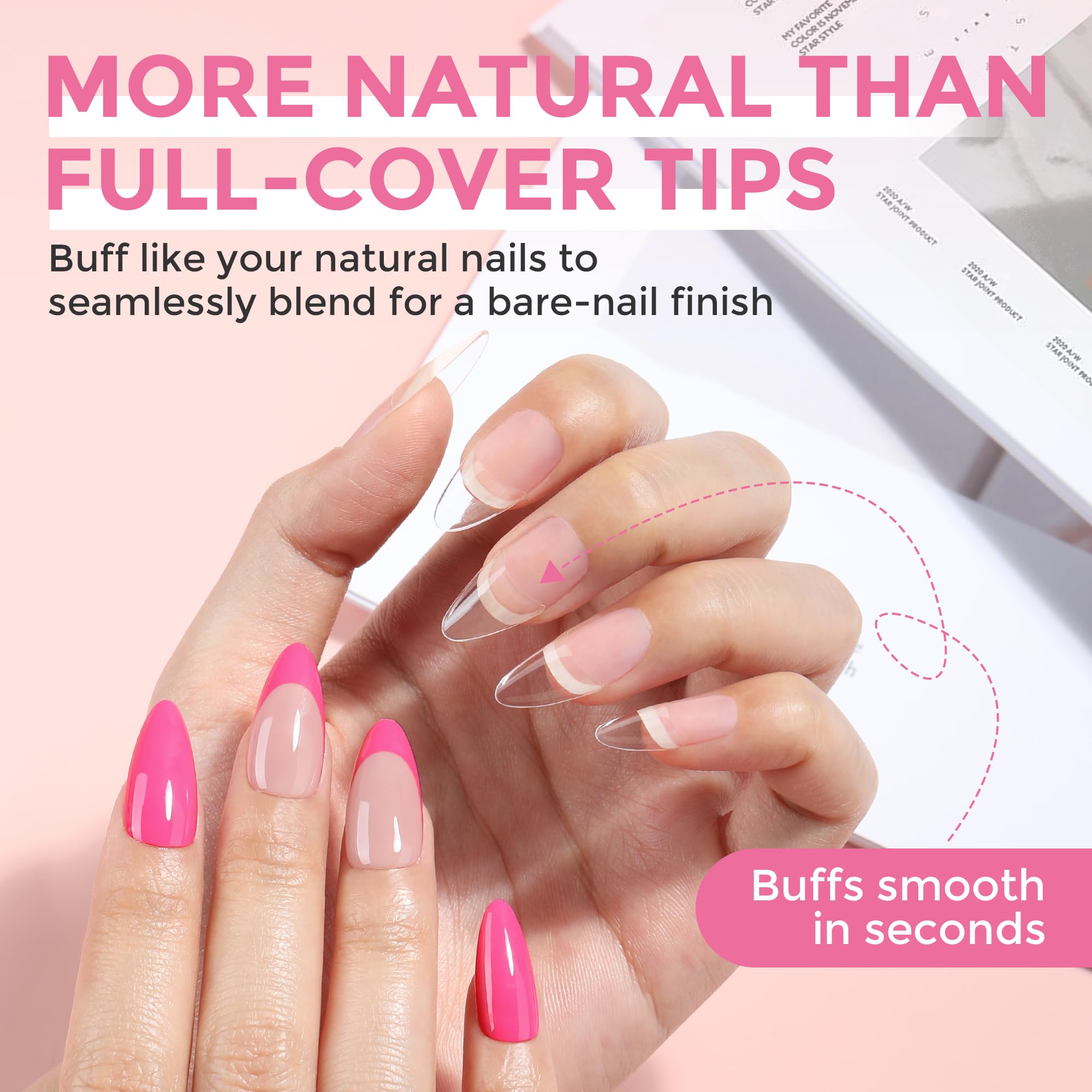 Luckyfairy Soft Gel Material minimizes odor and protects natural nails.