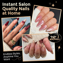 Luckyfairy soft gel tips foldable and clear for easy DIY application
