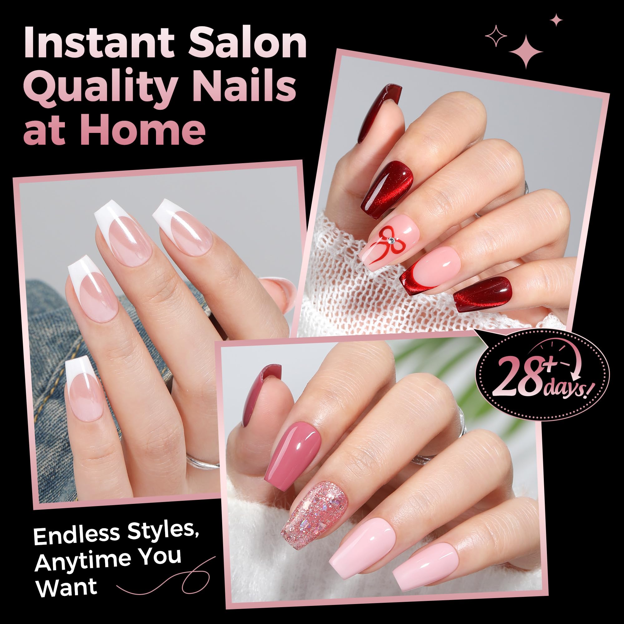 Luckyfairy Soft Gel Tips press-and-trim for precise DIY manicure