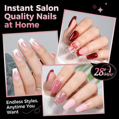 Luckyfairy Soft Gel Tips press-and-trim for precise DIY manicure