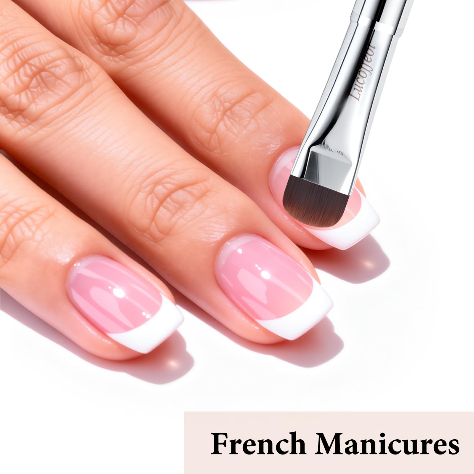 Lucoffeoi dense bristles maintain stiffness for crisp lines during nail art