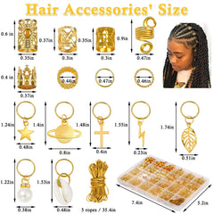 Lucomb aro de cabello ajustable para dreadlocks, ideal para estilos rápidos.