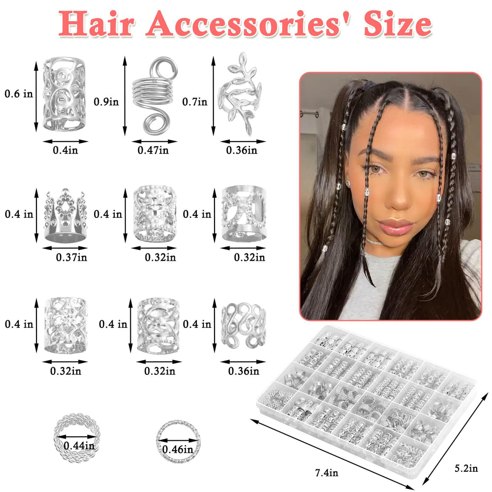 Lucomb clips plata para trenzas, clips fáciles de abrir y cerrar.