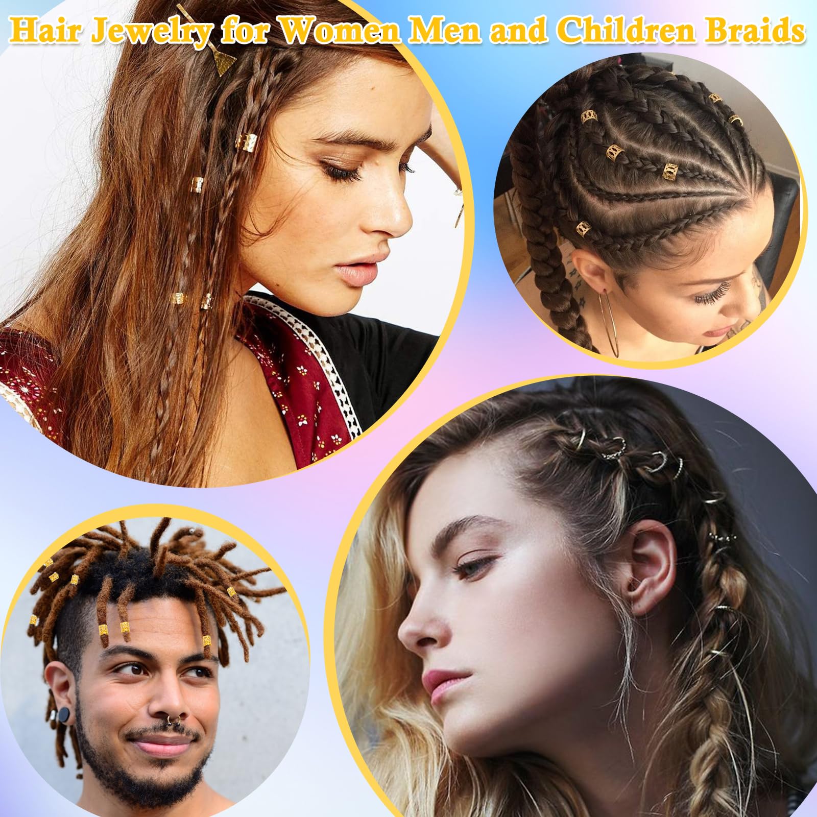 Lucomb coronas doradas para trenzas; toque elegante para cualquier ocasión
